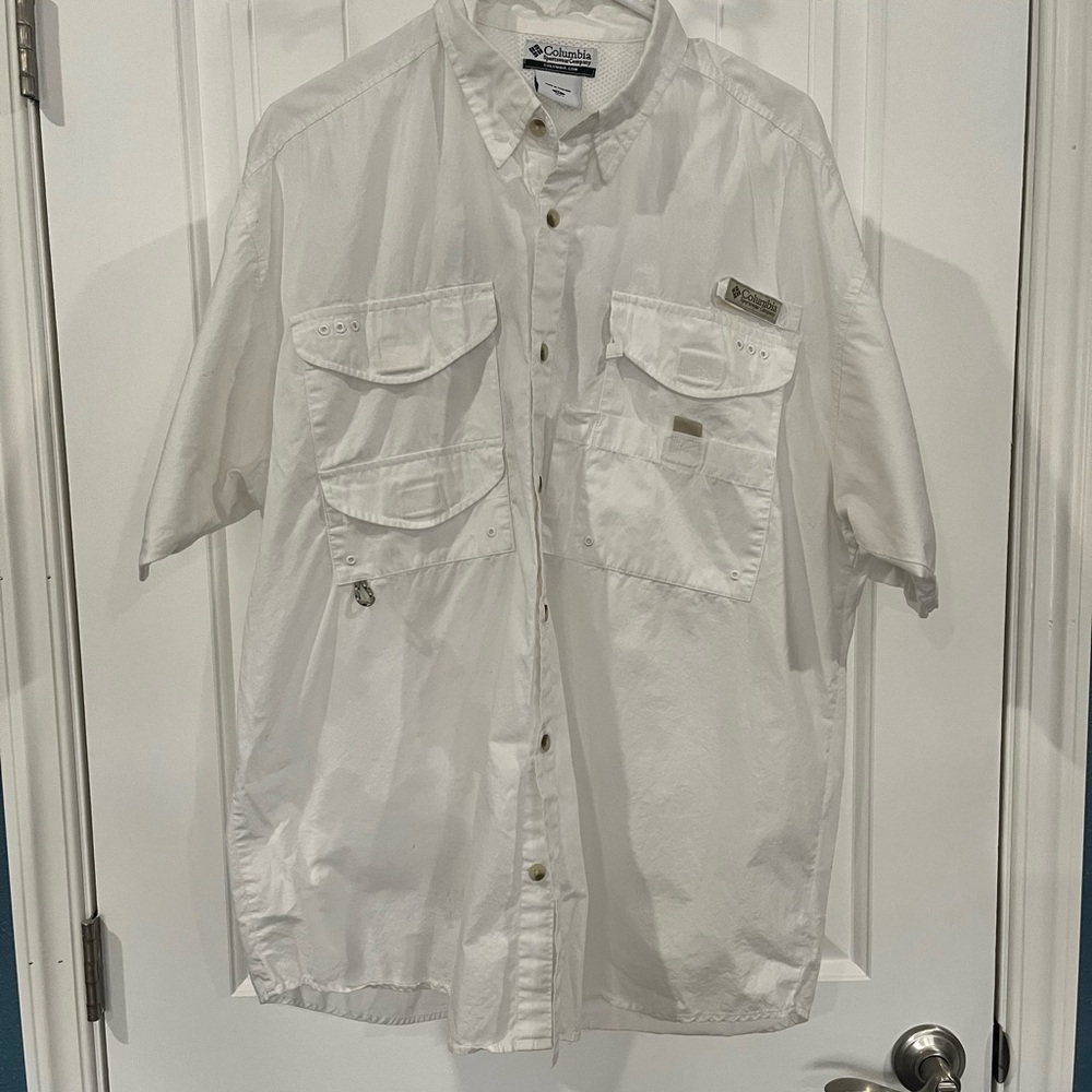 Columbia PFG Fishing Classic White Men's Shirt